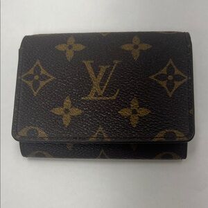 Louis Vuitton Dark Brown Monogram Business Card Holder